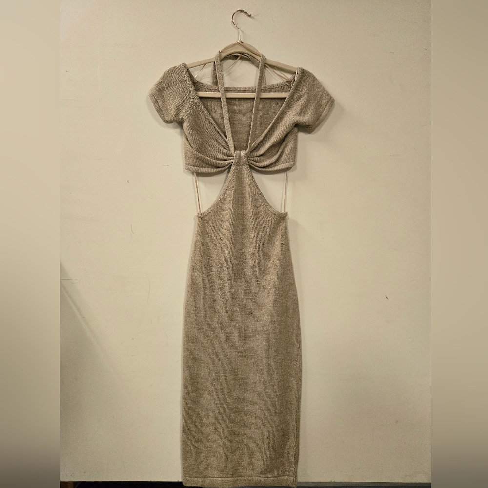 Oatmeal/Tan Knit Dress